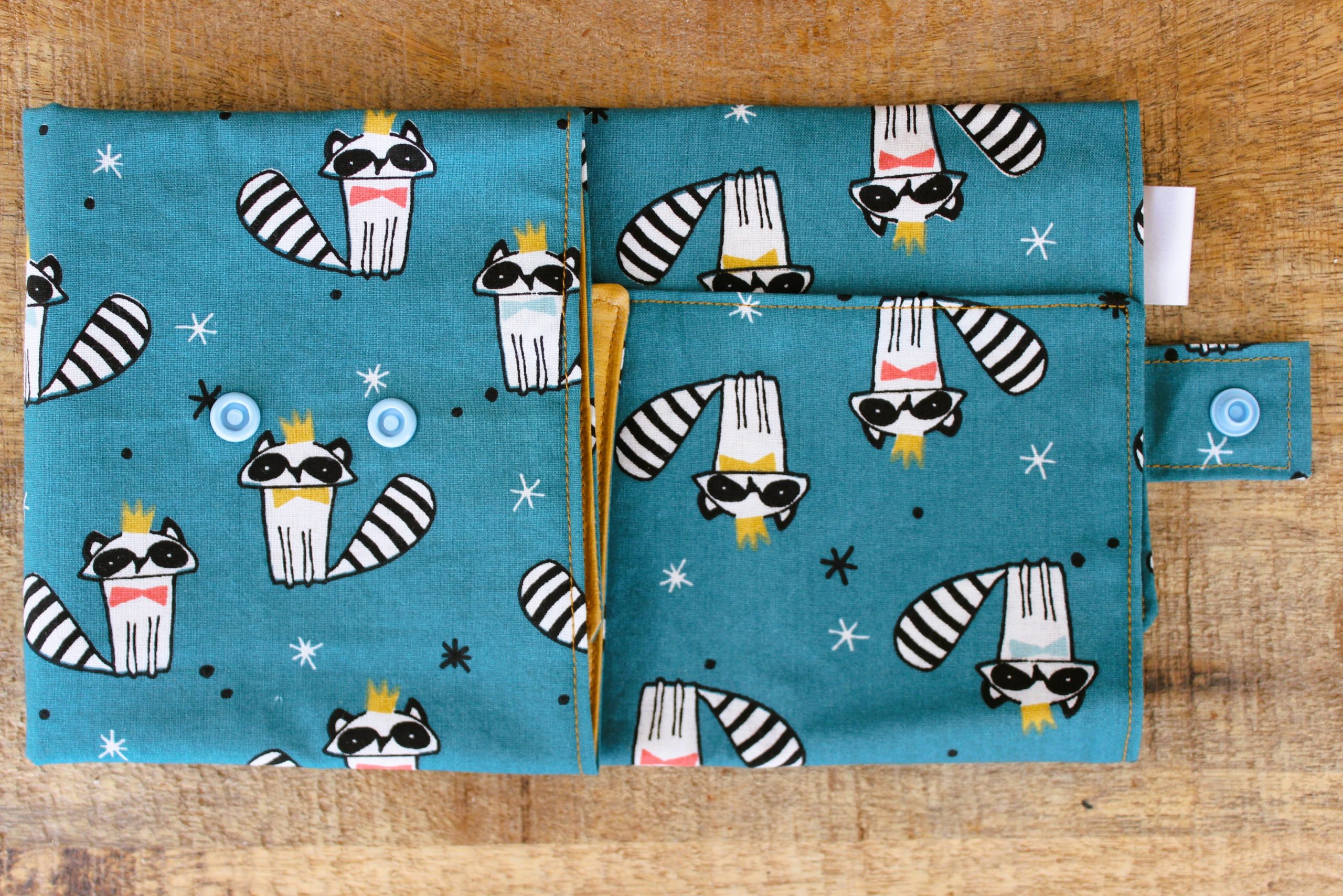pochette à sandwich pain de mie pétrole raton laveur couronne