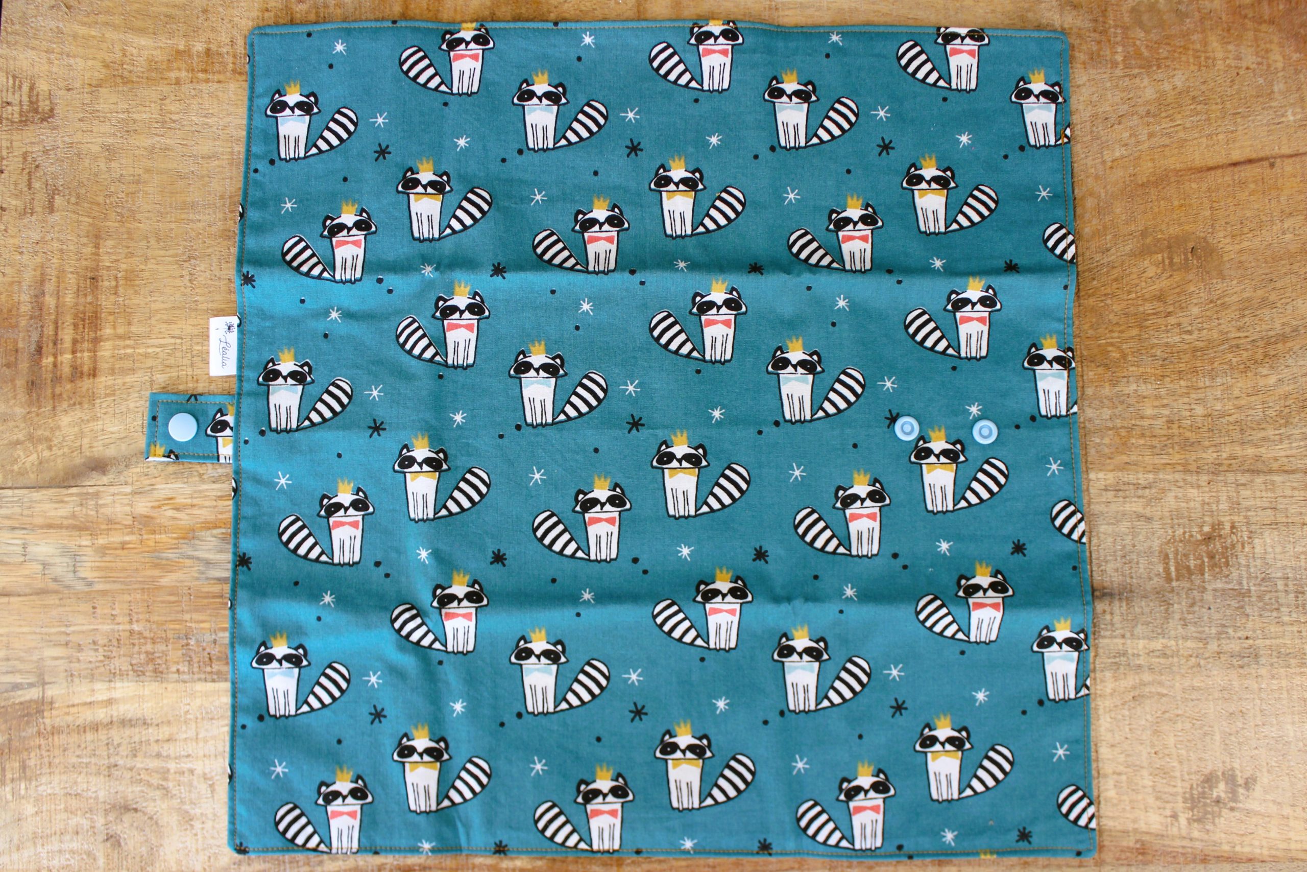 pochette à sandwich pain de mie pétrole raton laveur couronne