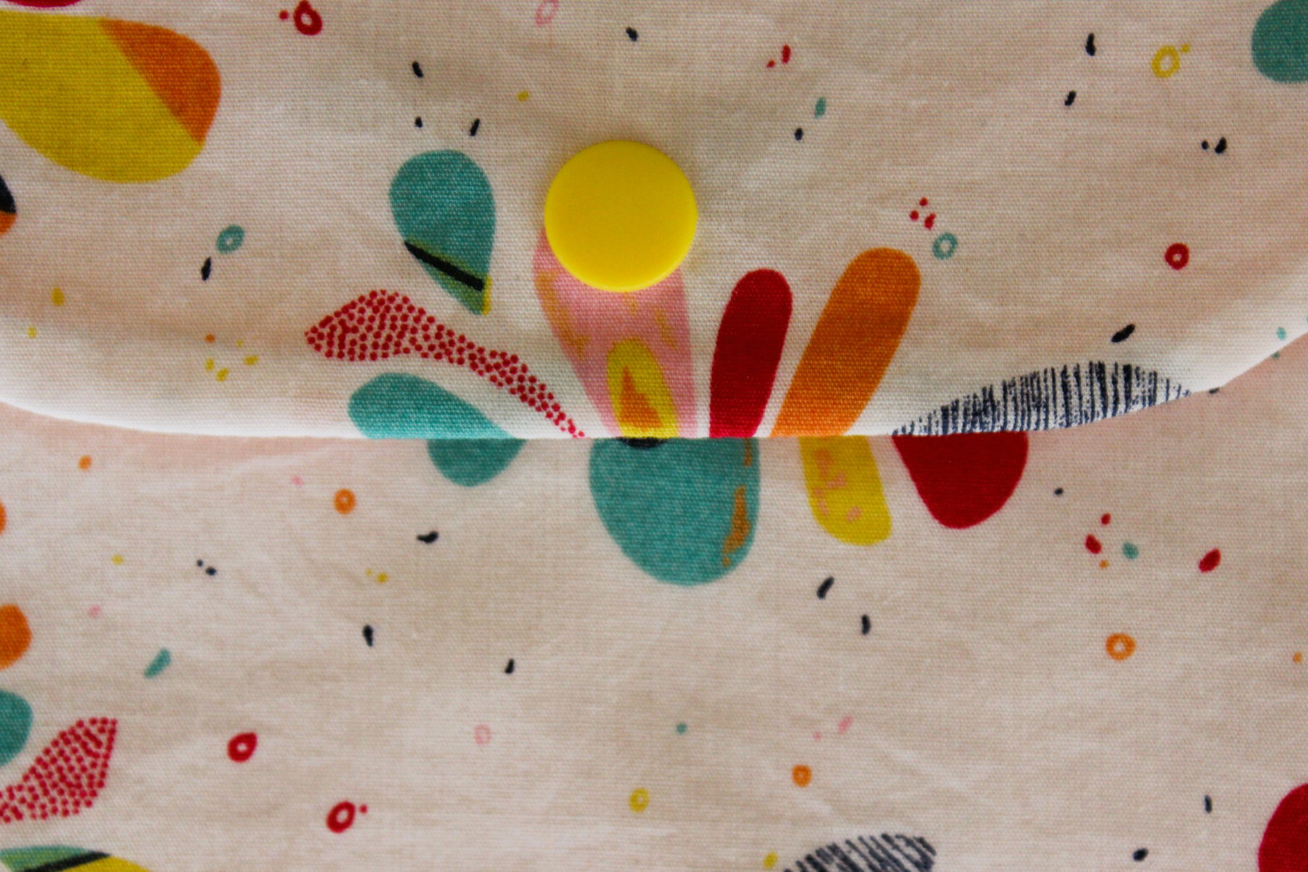 Pochette à goûter floral multicolore