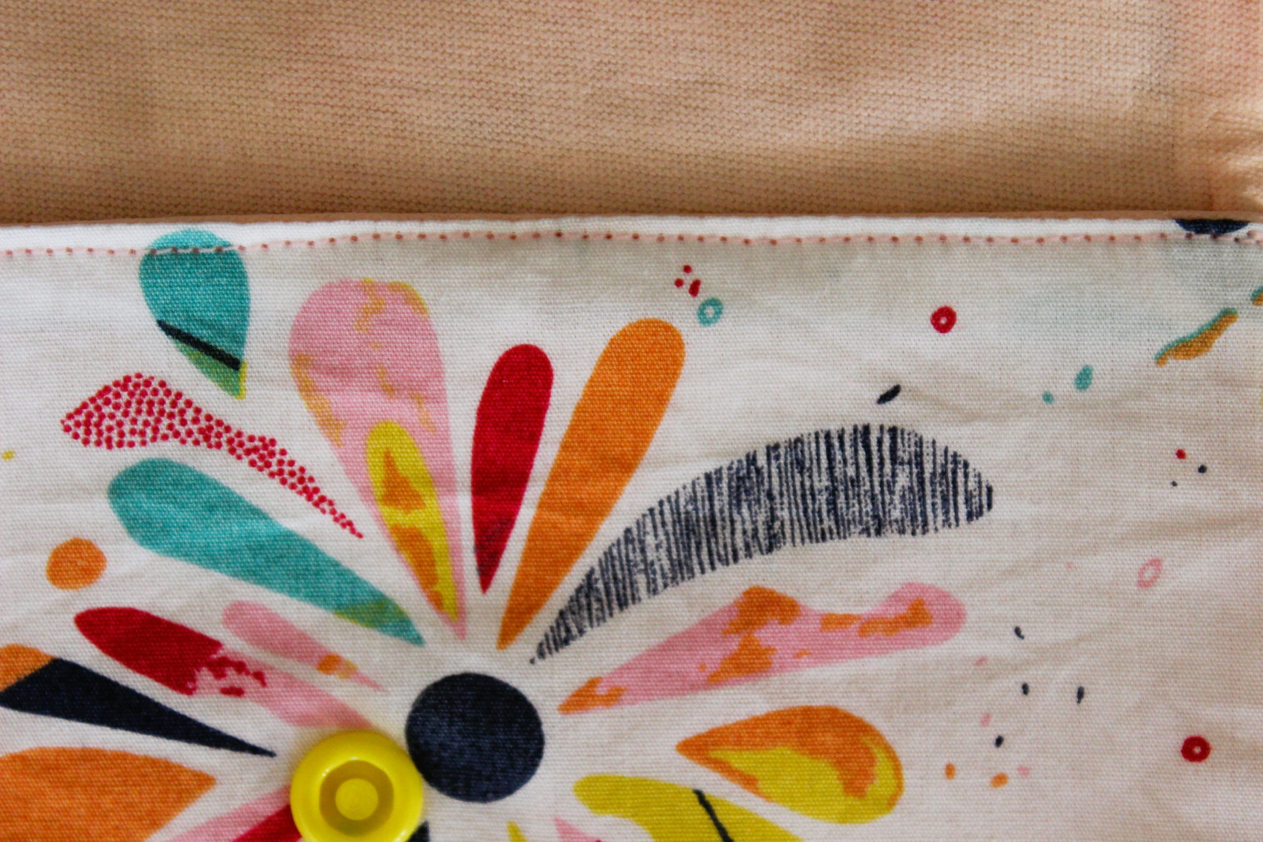 Pochette à goûter floral multicolore
