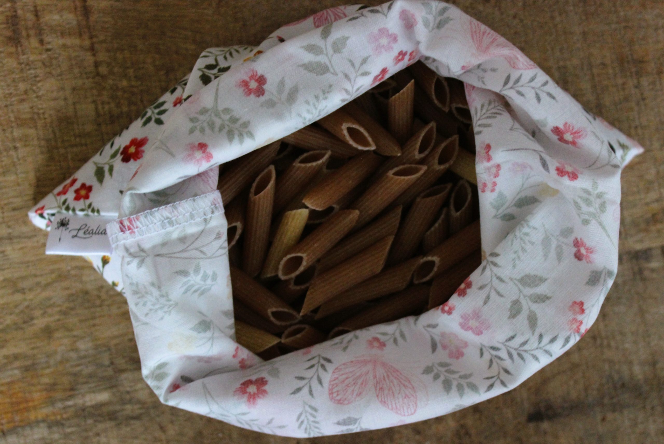 sac à vrac floral blanc papillon