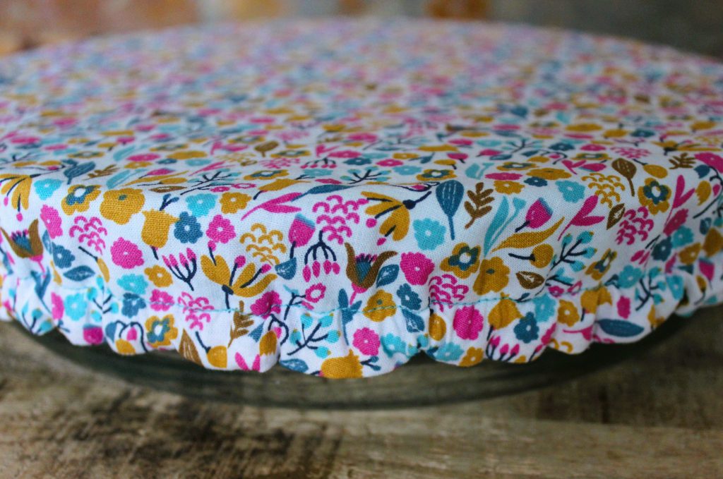 charlotte alimentaire floral fuchsia turquoise moutarde