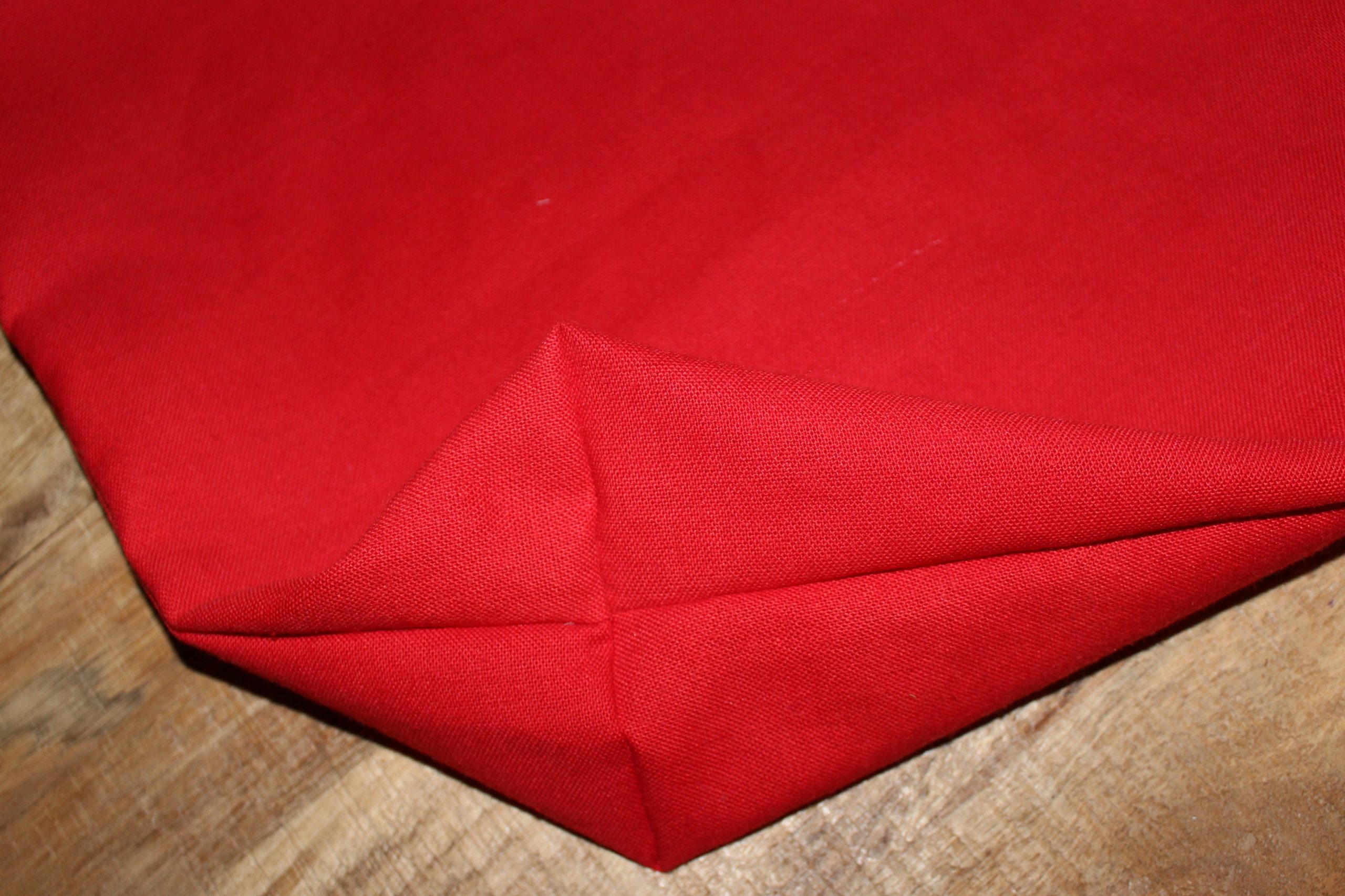 Hotte Père Noël cadeau rouge